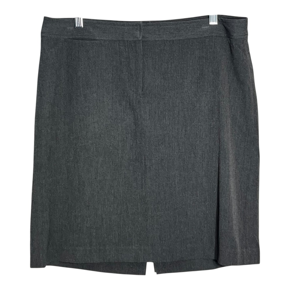The Limited Stretch Pencil Skirt Charcoal Gray Business Professional Size 14